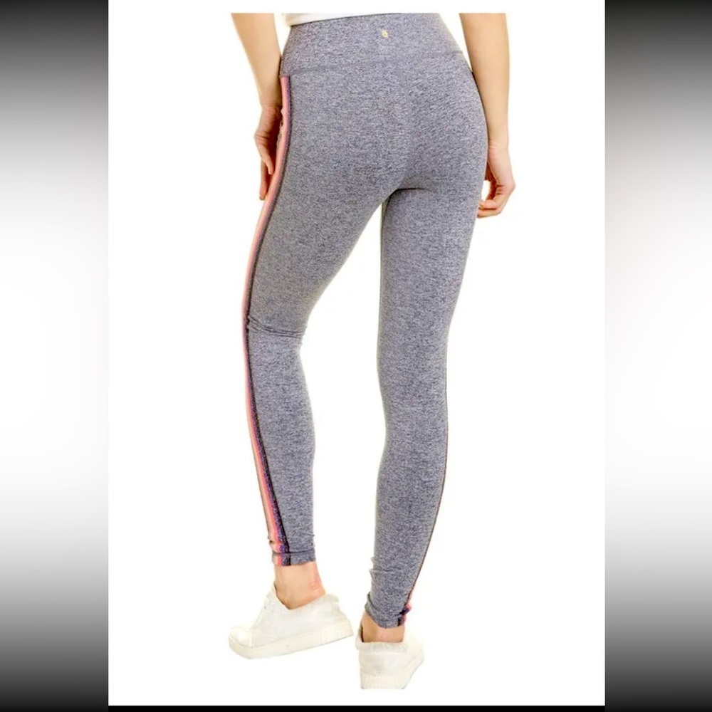 Spiritual Gangster Essence Stripe Legging High Waist Gray Athletic Workout Sz XS